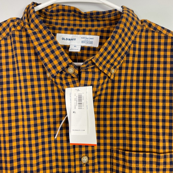Old Navy shirt slim fit button front gingham XL - Picture 2 of 7